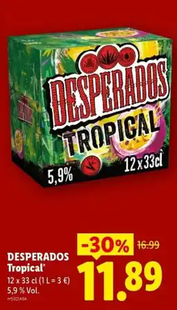 Lidl DESPerados Tropical offre