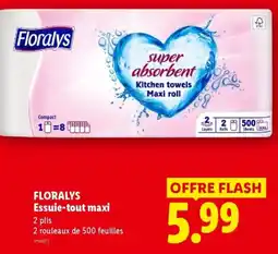 Lidl Floralys Essuie-tout maxi offre