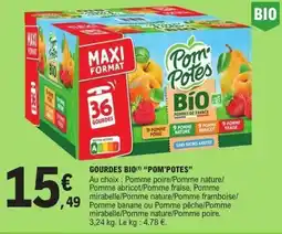 E.Leclerc Pom'Potes Gourdes Bio offre