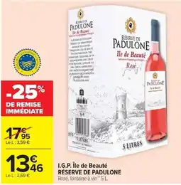 Carrefour RÉSERVE DE PADULONE offre