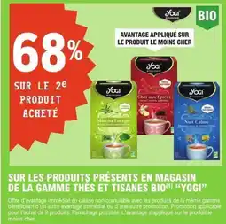 E.Leclerc Sur les produits présents en magasin de la gamme thés et tisanes bio offre