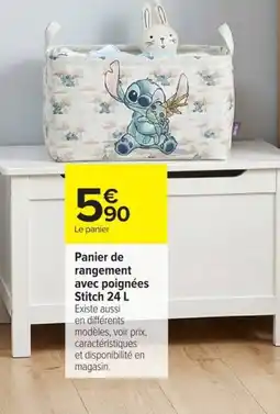 Carrefour Stitch Panier de rangement offre