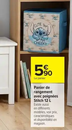 Carrefour Stitch Panier de rangement offre