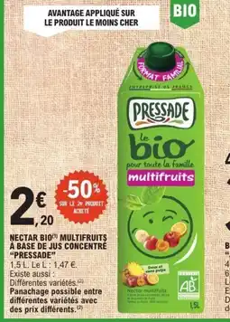 E.Leclerc PRESSADE le bio multifruits offre