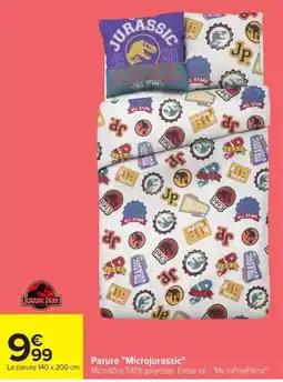 Carrefour Jurassic Park Parure "Microjurassic" offre