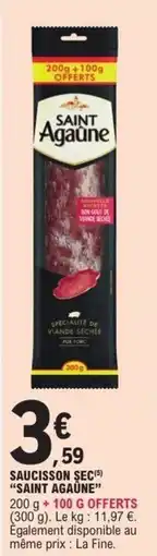 E.Leclerc SAINT Agaune SAUCISSON SEC offre