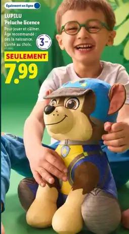 Lidl LUPILU Peluche licence offre