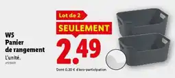 Lidl W5 Panier de rangement offre