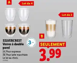 Lidl SILVERCREST Verres à double paroi offre