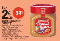 E.Leclerc menguy's Peanut Butter offre