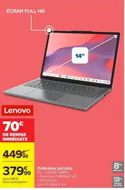 Carrefour Lenovo Ordinateur portable offre