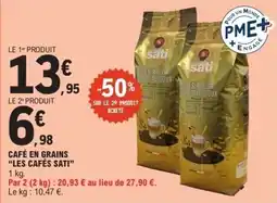 E.Leclerc LES CAFÉS SATI offre