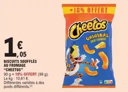 E.Leclerc Cheetos Biscuits soufflés offre
