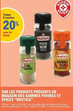 E.Leclerc Rustica Poivre Noir Moulu offre