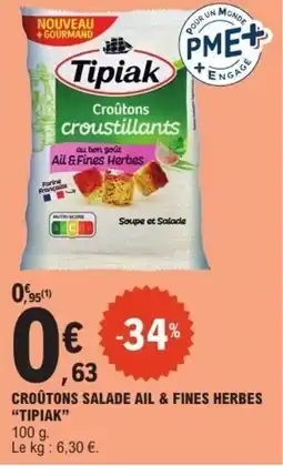 E.Leclerc Tipiak Croûtons croustillants offre