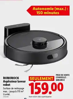 Lidl ROBOROCK Aspirateur laveur robot offre