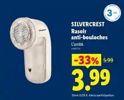 Lidl SILVERCREST Rasoir anti-bouloches offre
