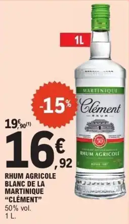 E.Leclerc Clément Rhum Agricole offre