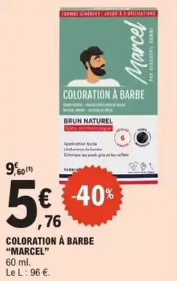 E.Leclerc Marcel COLORATION À BARBE offre