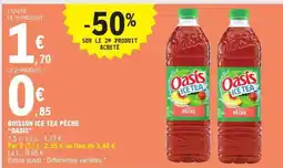 E.Leclerc Oasis Boisson ice tea pêche offre