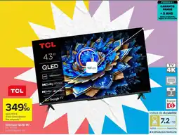 Carrefour TCL Téléviseur QLED 4K offre
