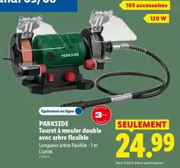 Lidl PARKSIDE Touret à meuler double avec arbre flexible offre