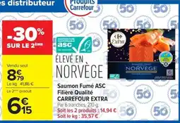 Carrefour Extra Saumon Fumé ASC offre