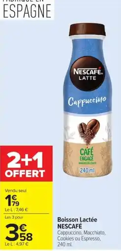 Carrefour NESCAFE Latte Cappuccino offre