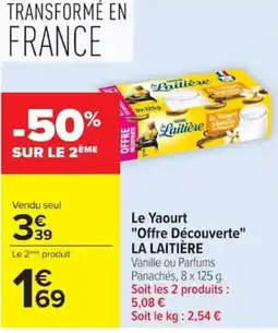 Carrefour LA LAITIÈRE Yaourt offre