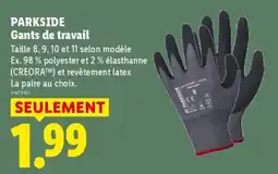 Lidl PARKSIDE Gants de travail offre
