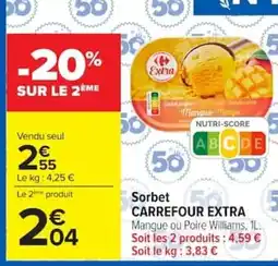 Carrefour Carrefour Extra Sorbet offre