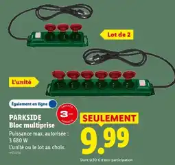 Lidl PARKSIDE Bloc multiprise offre