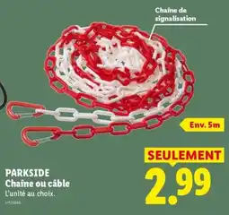 Lidl PARKSIDE Chaîne ou câble offre