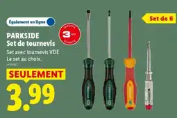 Lidl PARKSIDE Set de tournevis offre