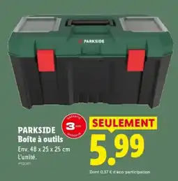 Lidl PARKSIDE Boîte à outils offre