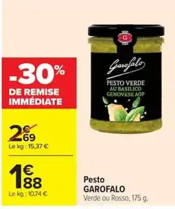 Carrefour GAROFALO Pesto Verde offre