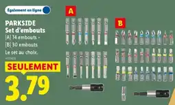 Lidl PARKSIDE Set d'embouts offre