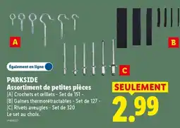 Lidl PARKSIDE Assortiment de petites pièces offre