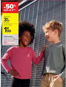 Carrefour T-shirt enfant offre