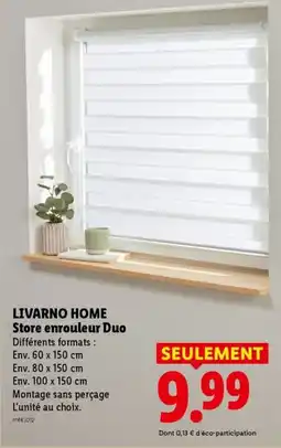 Lidl LIVARNO HOME Store enrouleur Duo offre