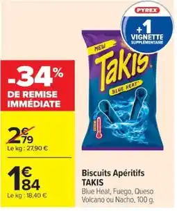 Carrefour TAKIS Biscuits Apéritifs offre