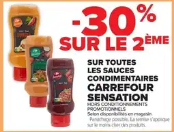 Carrefour Carrefour Sensation Sur toutres les sauces condiimentaires offre