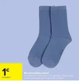 Carrefour Mi-chaussettes enfant offre