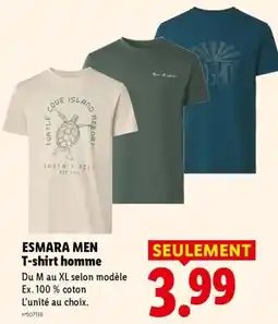 Lidl ESMARA MEN T-shirt homme offre