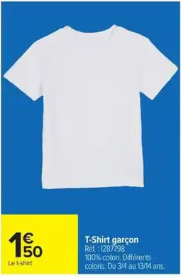 Carrefour T-Shirt garçon offre