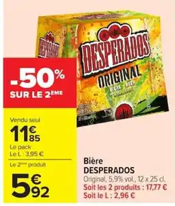 Carrefour DESPerados Bière offre