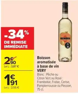 Carrefour VERY Boisson aromatisée offre