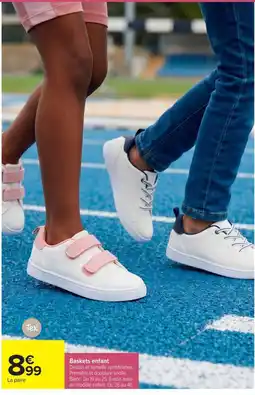 Carrefour Tex Baskets enfant offre