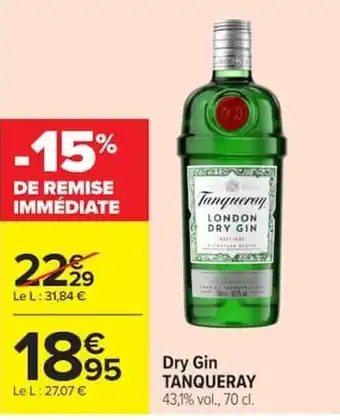 Carrefour Tanqueray Dry Gin offre