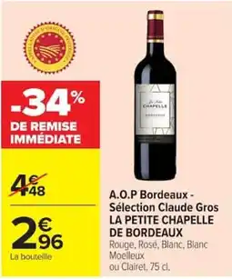 Carrefour LA PETITE CHAPELLE DE BORDEAUX offre